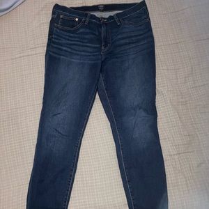 J. Crew Factory 9” High Rise Skinny Jeans Sz. 32 Waist Dark Wash